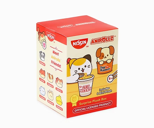 Anirollz x Nissin Surprise Plush Blind Box – Coming Soon🍜