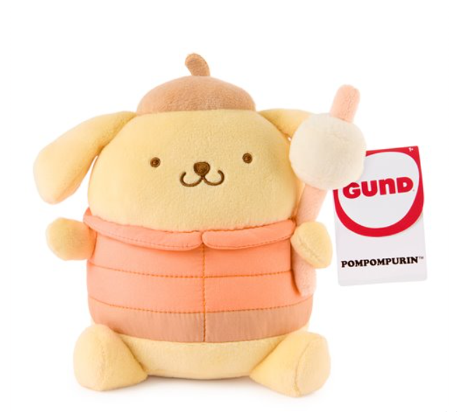 Sanrio Pompompurin Camp Plush 6-Inch | Official Pompompurin Plush Toy Collectible