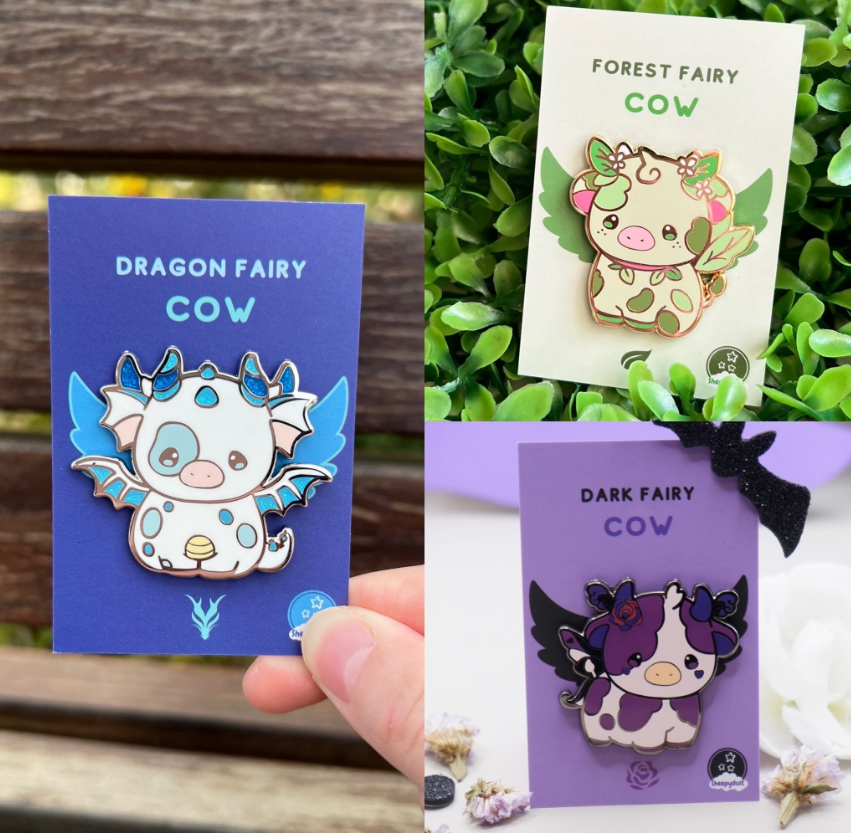 Fairy Cows Mystery Enamel Pin Bag