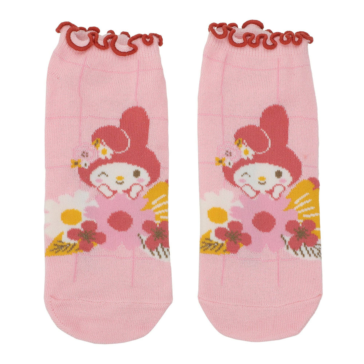 Hello Kitty & Friends Floral 5 Pair Ankle Socks