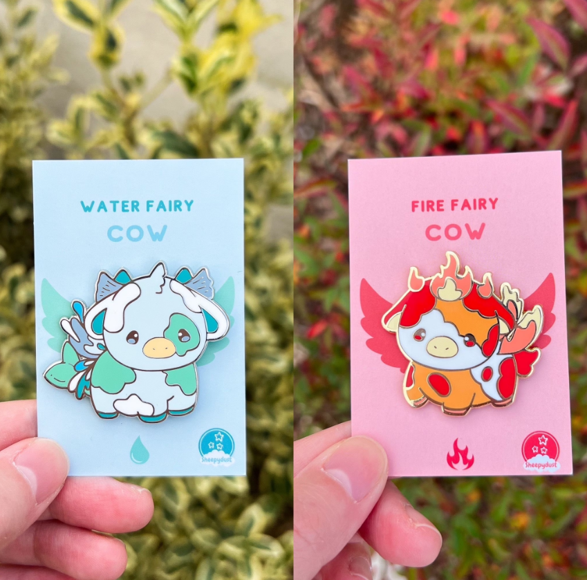 Fairy Cows Mystery Enamel Pin Bag