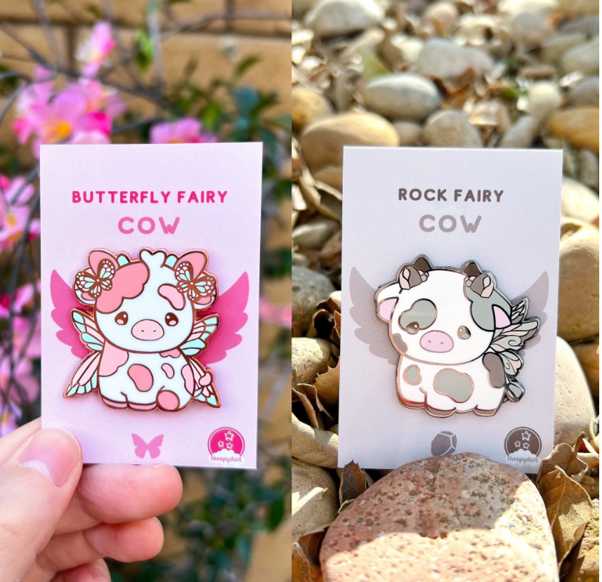 Fairy Cows Mystery Enamel Pin Bag