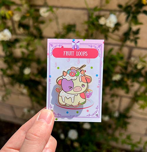 Dessert Cows Enamel Pin Blind Bag – Mystery Collectible