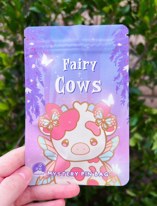 Fairy Cows Mystery Enamel Pin Bag