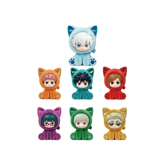 EAKI Jujutsu Kaisen Sitting Cat Party Plush Pendant Blind Bo