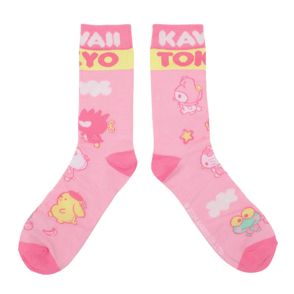 Hello Kitty & Friends Arcade Adult 3 Pair Crew Box Set