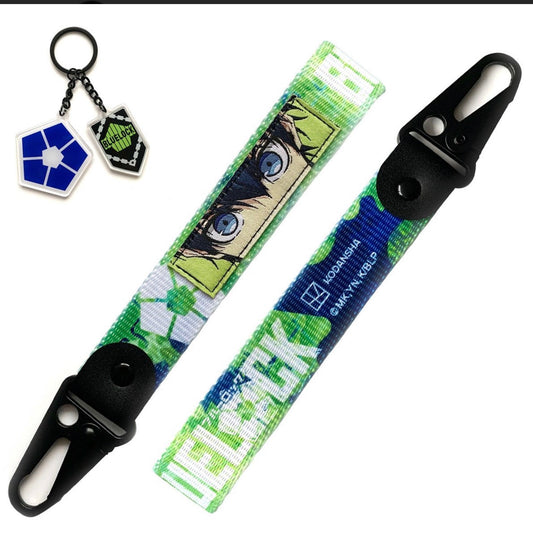 Officially Licensed Blue Lock Isagi Yoichi Wrist Strap Keychain