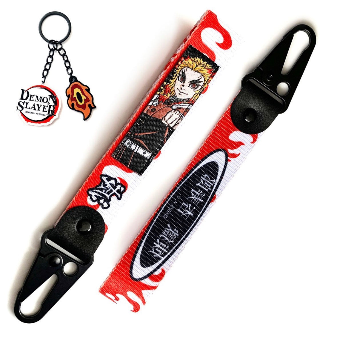 Officially Licensed Demon Slayer Kyojuro Rengoku Wrist Strap Keychain
