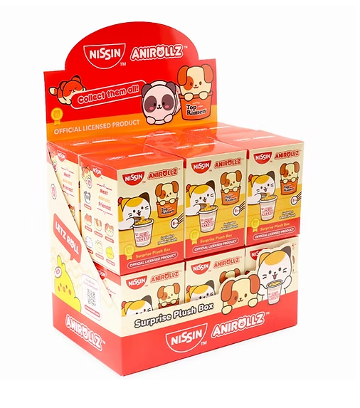 Anirollz x Nissin Surprise Plush Blind Box – Coming Soon🍜