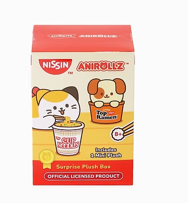 Anirollz x Nissin Surprise Plush Blind Box – Coming Soon🍜