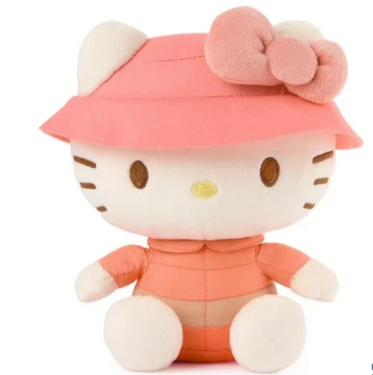Sanrio Hello Kitty Camp Plush 6-Inch | Official Hello Kitty Plush Toy Collectible