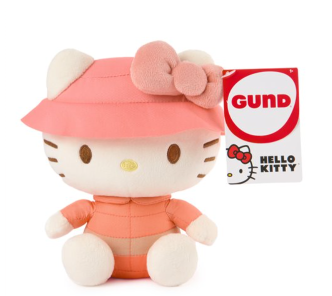 Sanrio Hello Kitty Camp Plush 6-Inch | Official Hello Kitty Plush Toy Collectible