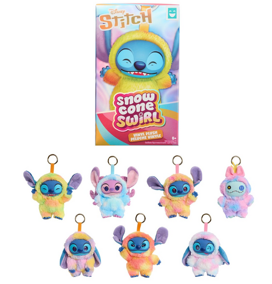 Stitch Snow Cone Swirl Blind Box Vinyl Plush | Disney Mystery Collectible Kawaii Mini Plush Toy