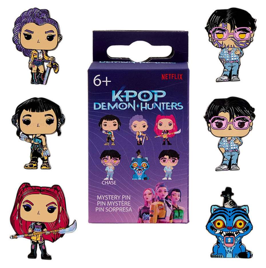 K-Pop Demon Hunters Mystery Box Enamel Pin | Anime Kawaii Blind Box Collectible Pin
