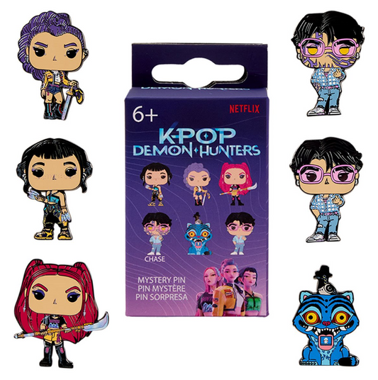 K-Pop Demon Hunters Mystery Box Enamel Pin | Anime Kawaii Blind Box Collectible Pin