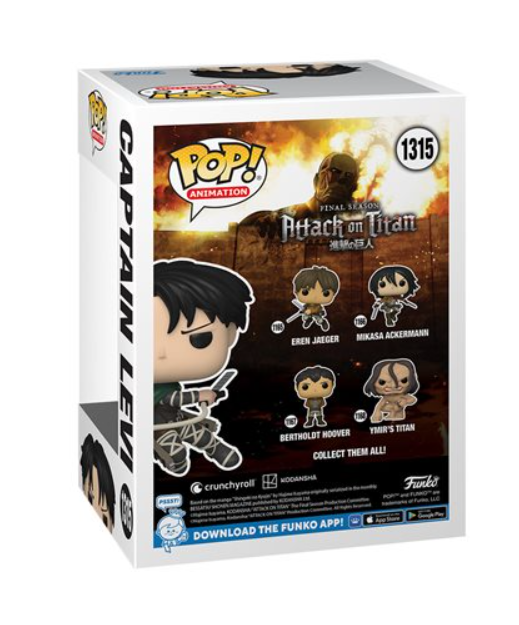 Captain Levi Ackerman Funko Pop! #1315 – AAA Anime Exclusive