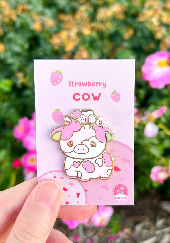 Ice Cream Cow Enamel Pin Blind Bag – Kawaii Mystery Collectible