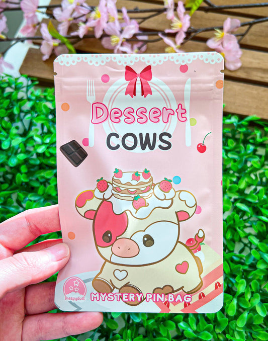 Dessert Cows Enamel Pin Blind Bag – Mystery Collectible