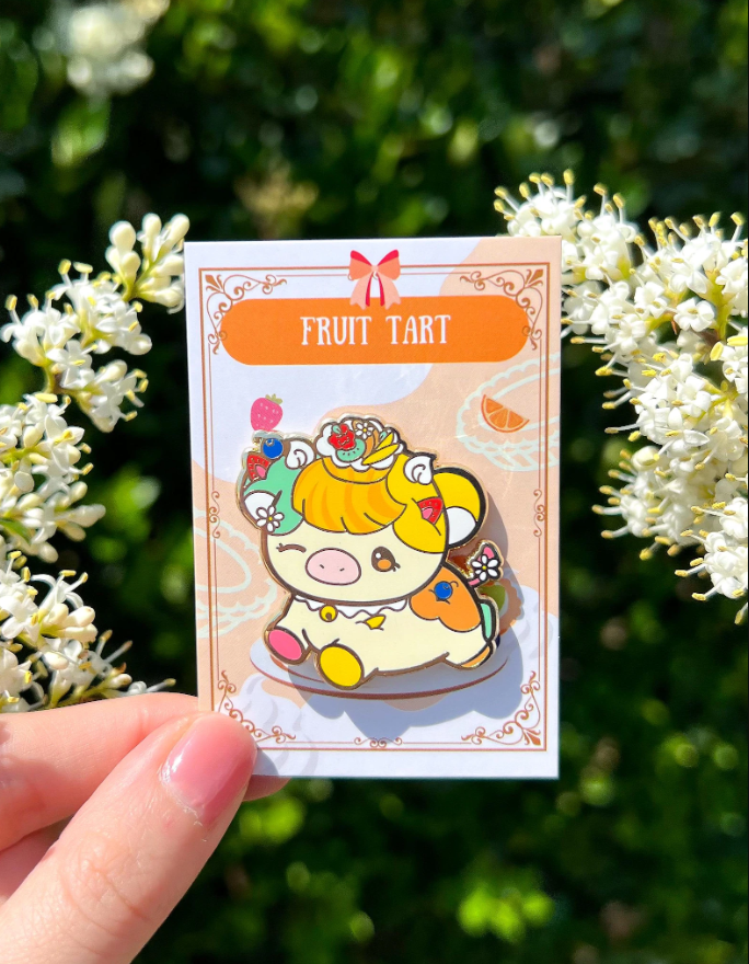 Dessert Cows Series 2 Enamel Pin Blind Bag – Kawaii Mystery Cow Collectible (12 Designs)